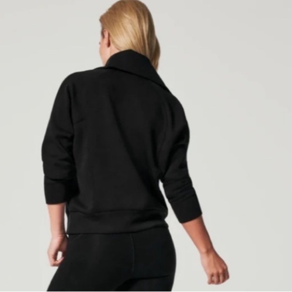 SPANX Black Half-Zip Pullover Sweater - image 4